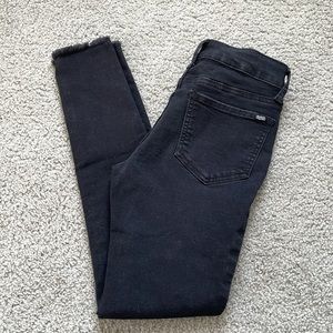 Special A black raw hem jeans
